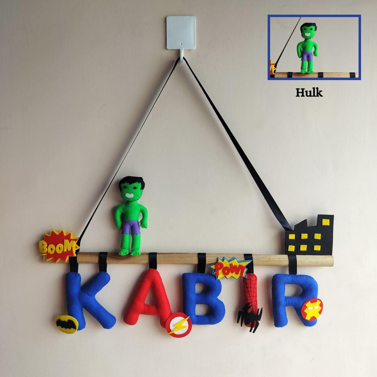 Superhero Avenger - Personalized Name Bunting for Kids - Housenama