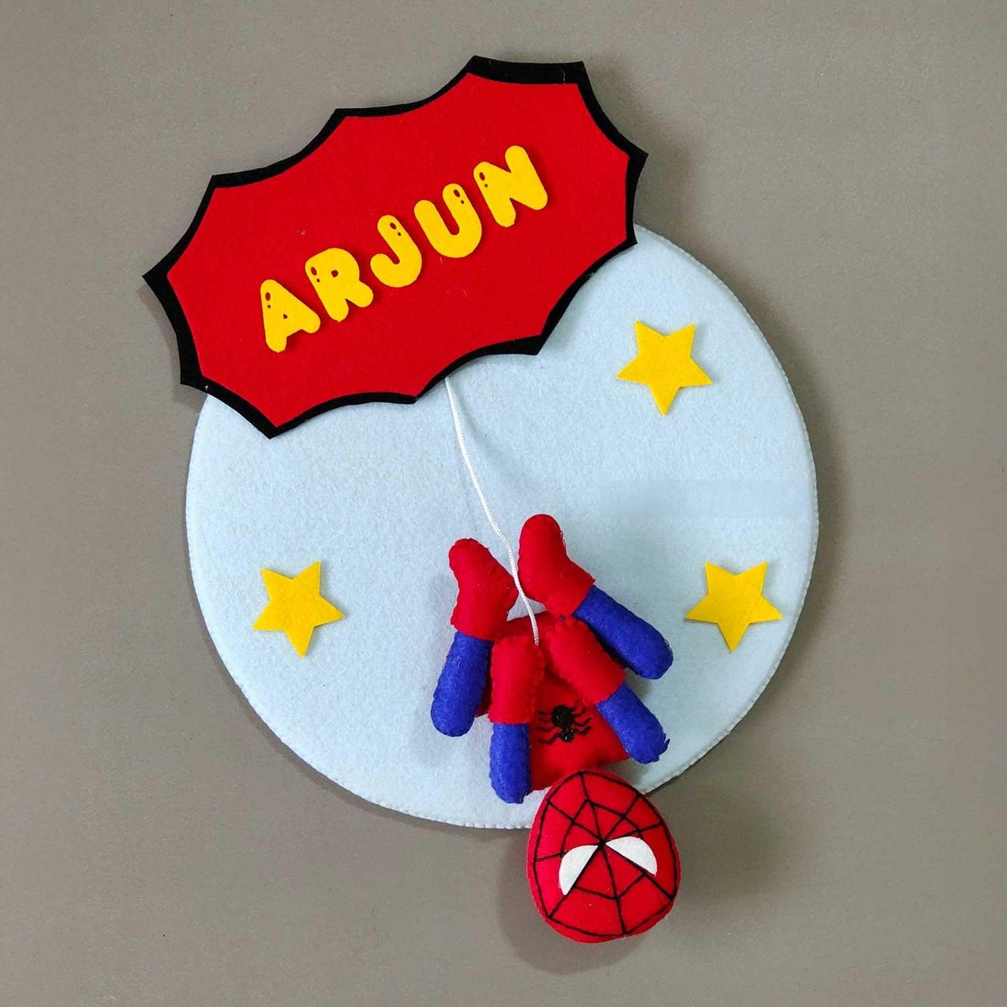 Personalized Superhero Felt Wall Decor