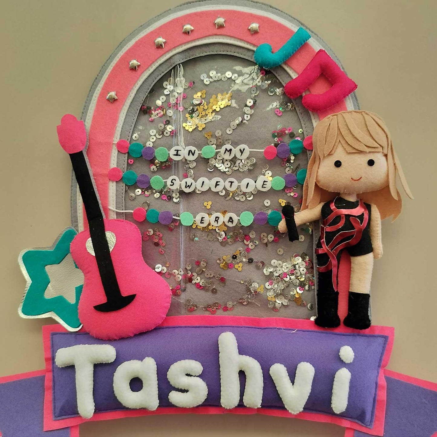 Swiftie Star - Felt Name Plate for Children