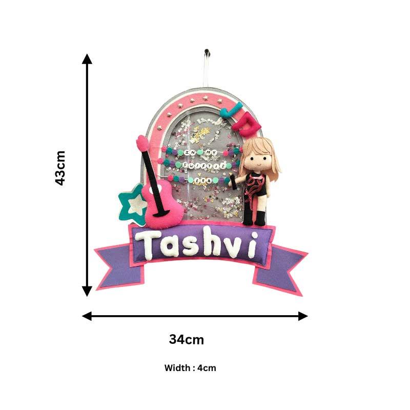 Swiftie Star - Felt Name Plate for Children