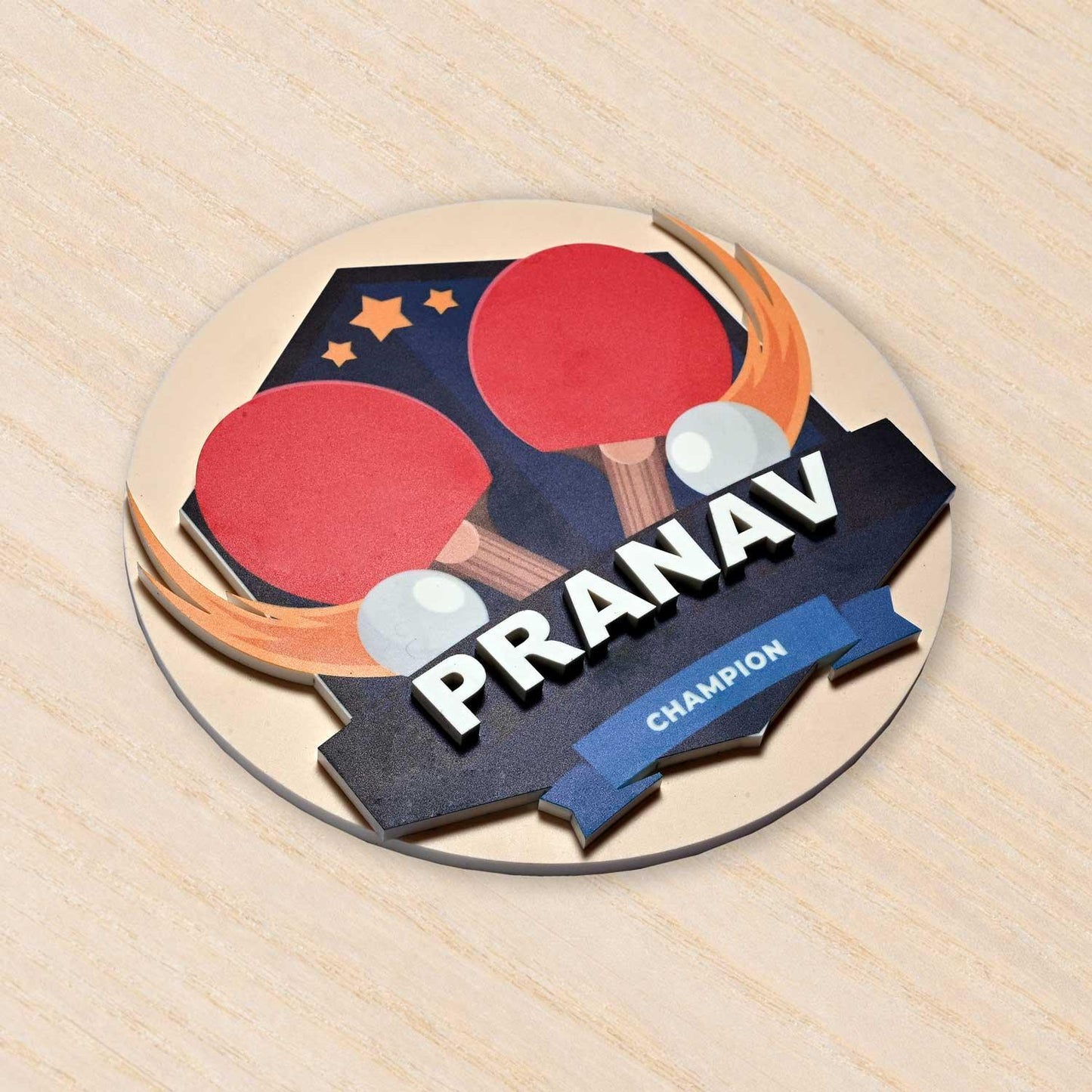 Table Tennis Champ - Kids' Room Door Sign - Housenama