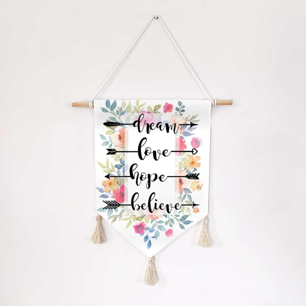Tapestry - Wall Hanging - Dream Love Hope Believe