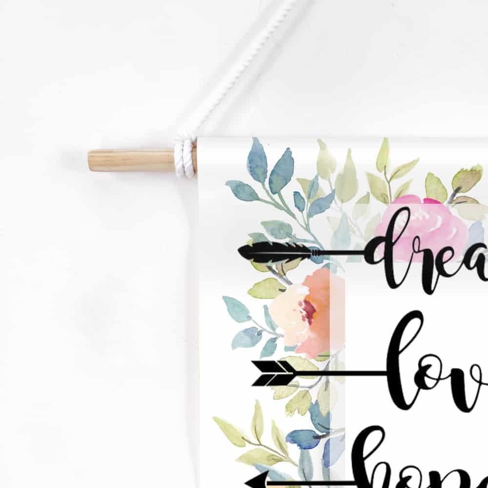 Tapestry - Wall Hanging - Dream Love Hope Believe