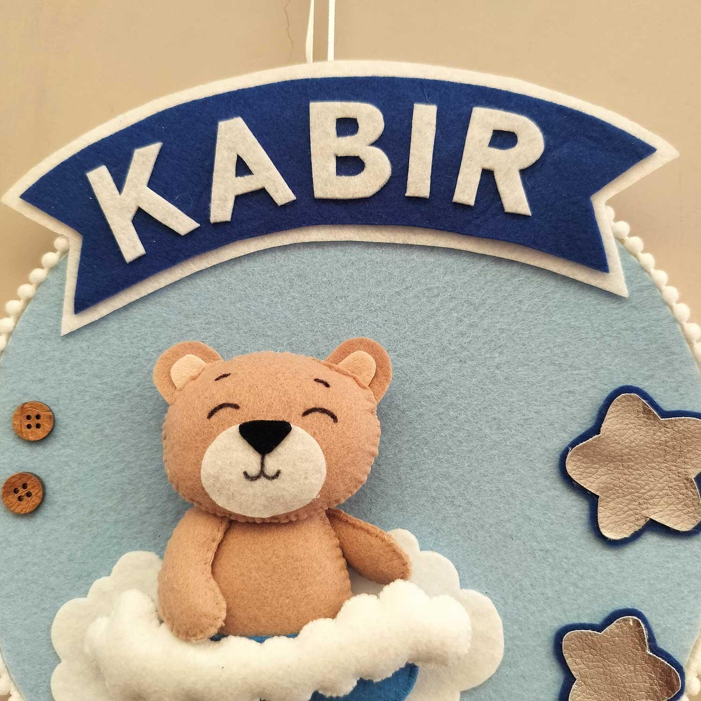 Teddy Cloud - Felt Name Plate