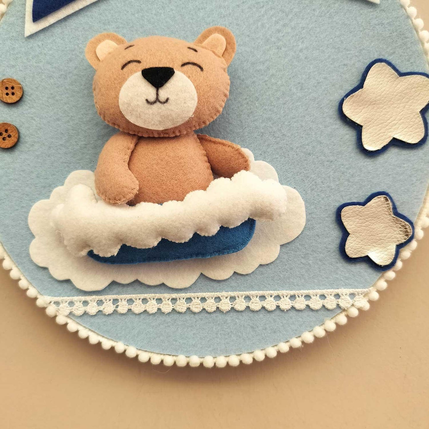 Teddy Cloud - Felt Name Plate