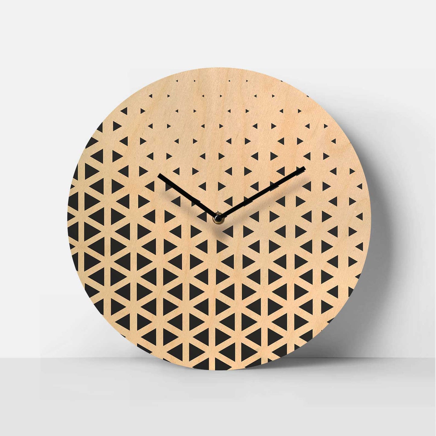 Tessellate Birch Clock