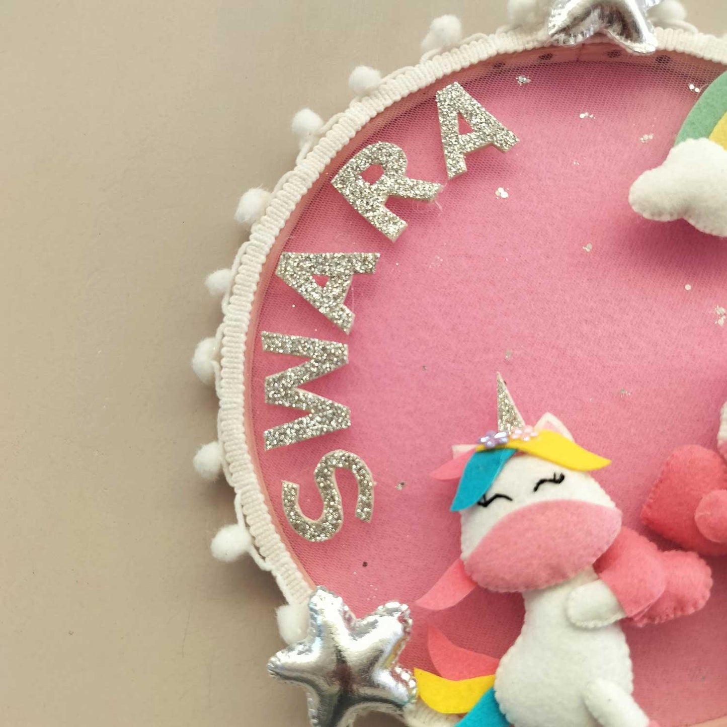 Unicorn Dreams - Felt Name Plate