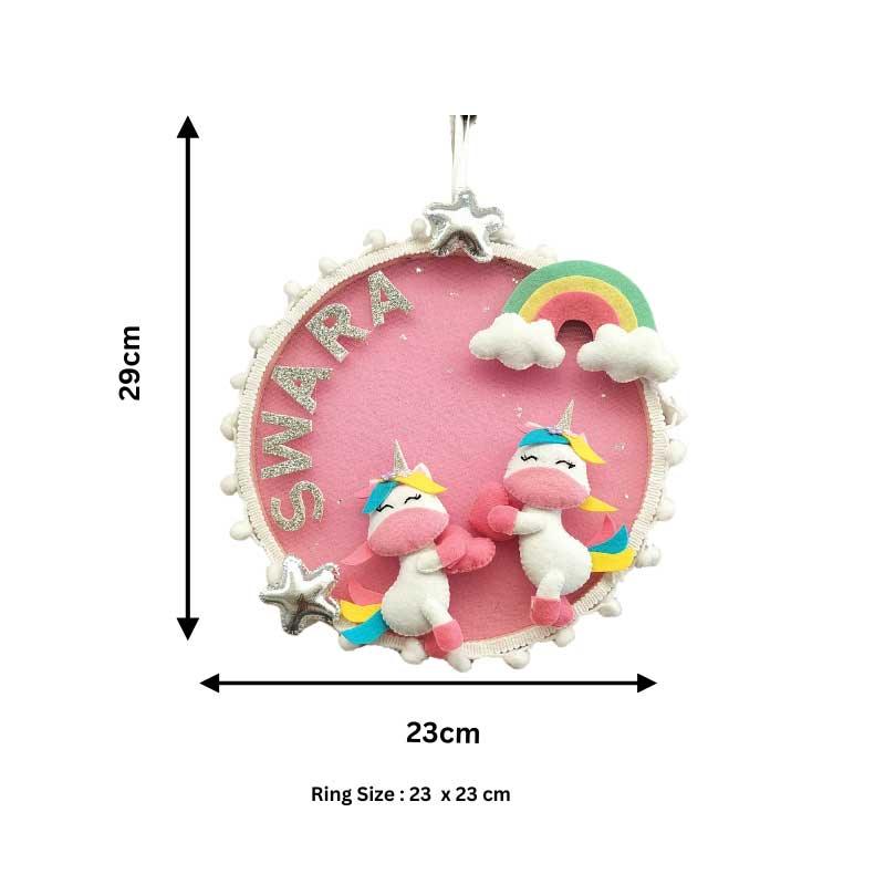 Unicorn Dreams - Felt Name Plate