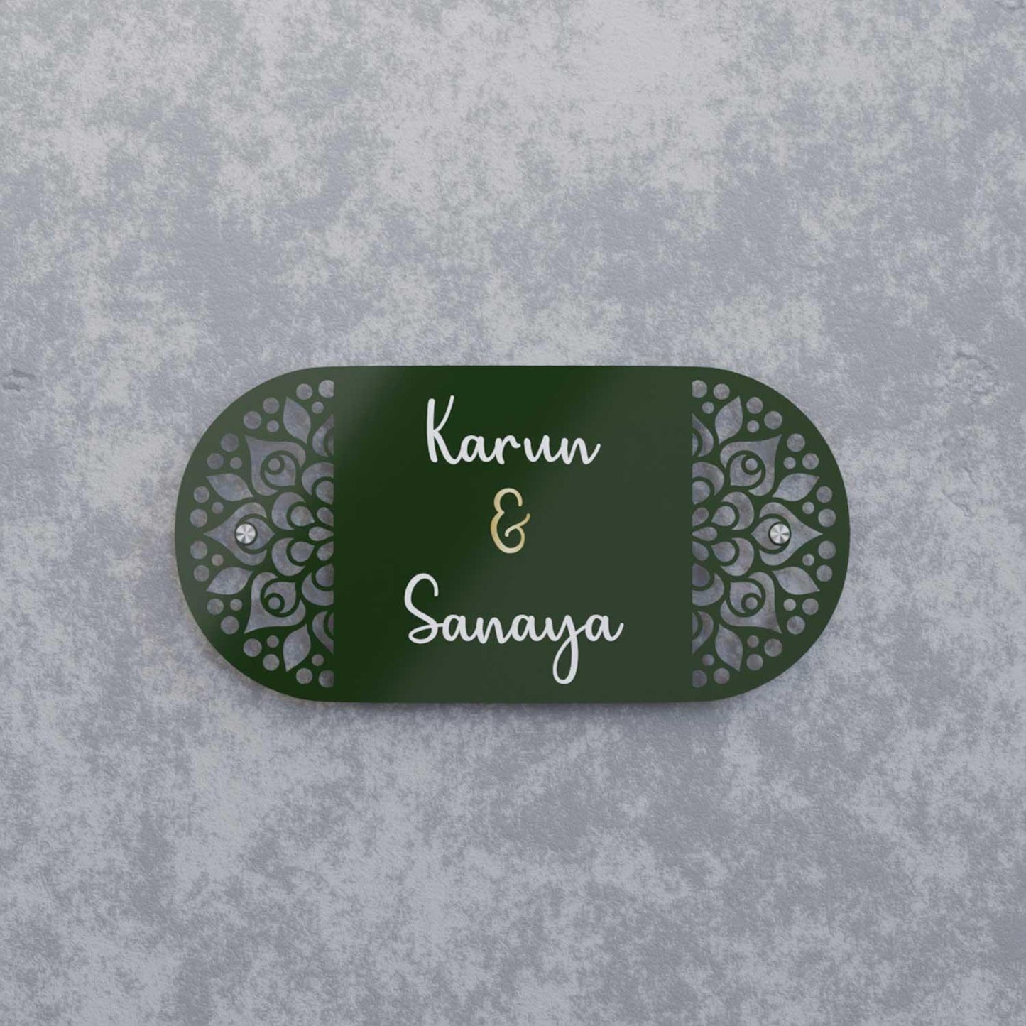 Uns - Steel Name Plate - Housenama