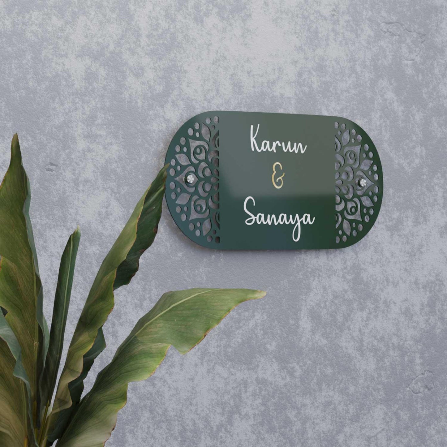 Uns - Steel Name Plate - Housenama
