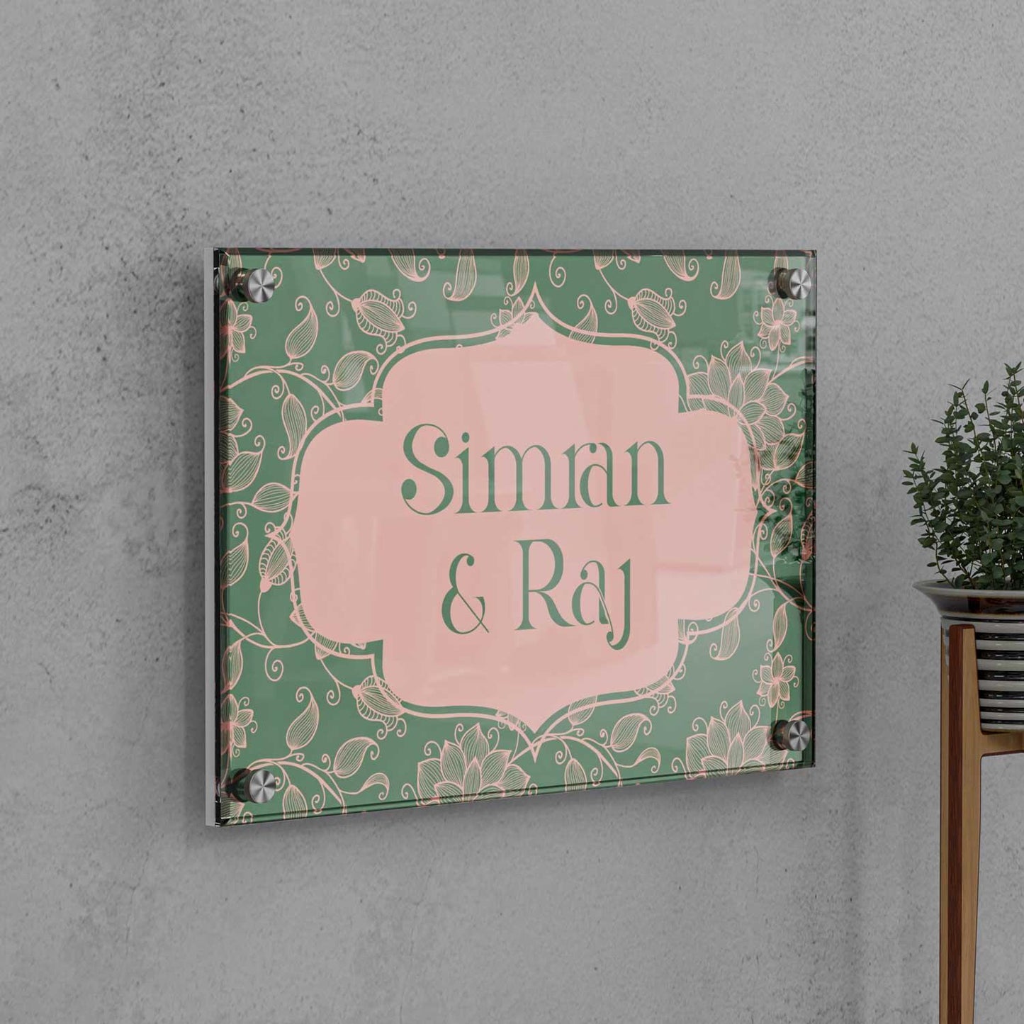 Verdant Union - Acrylic Name Plate - Housenama