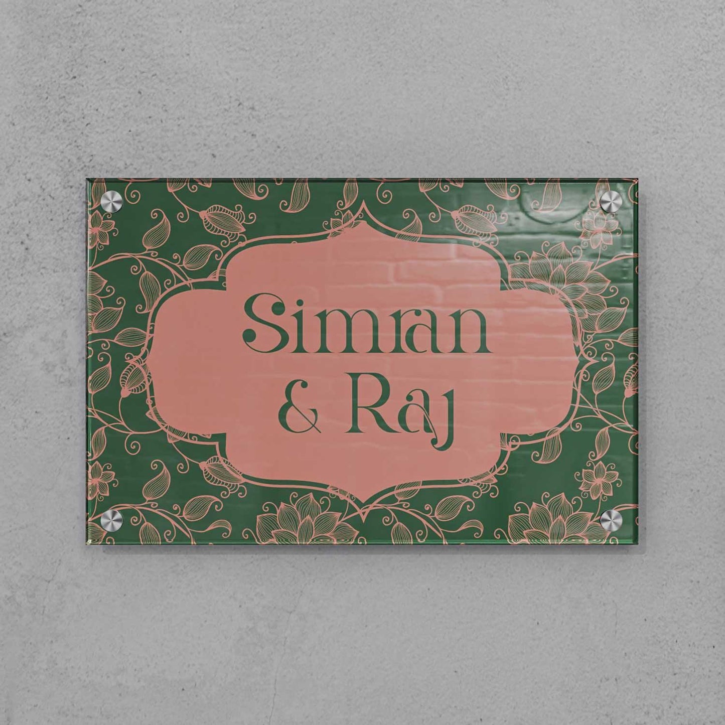 Verdant Union - Acrylic Name Plate - Housenama