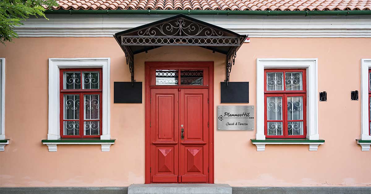 Designer Nameplates - Online Preview - Free Delivery - Housenama