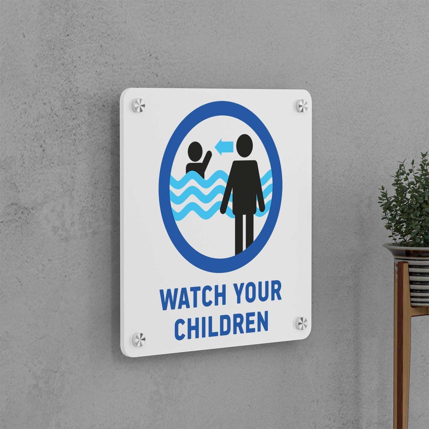 Watch Your Children Sign - Housenama