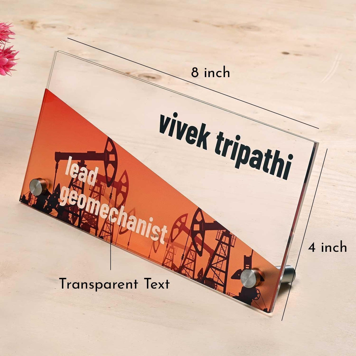 Well-oiled - Office Desk Sign for Oil & Gas Executives - Housenama