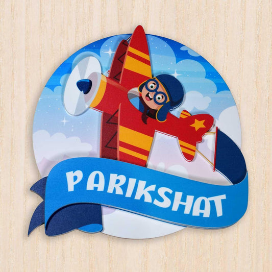 Wright Jet - Kids' Room Door Sign - Housenama