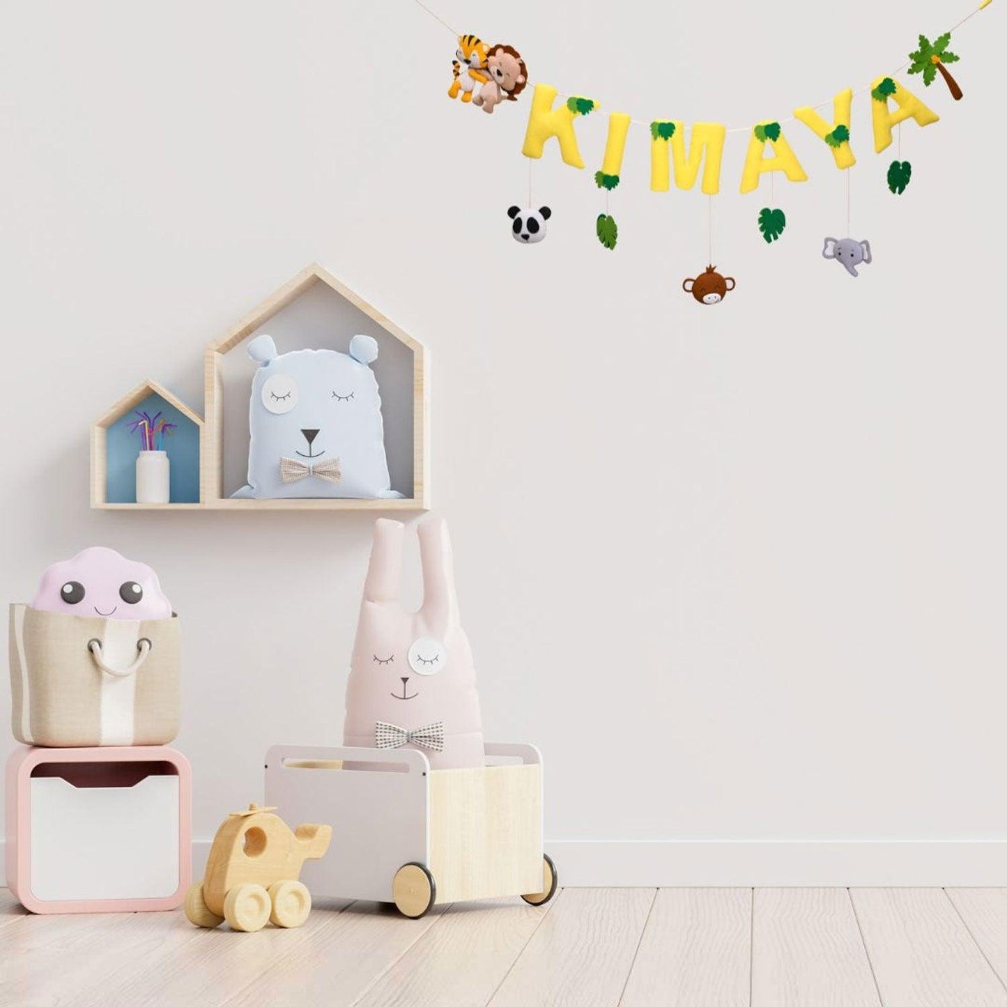 Zooloo Safari - Personalized Name Bunting for Kids - Housenama