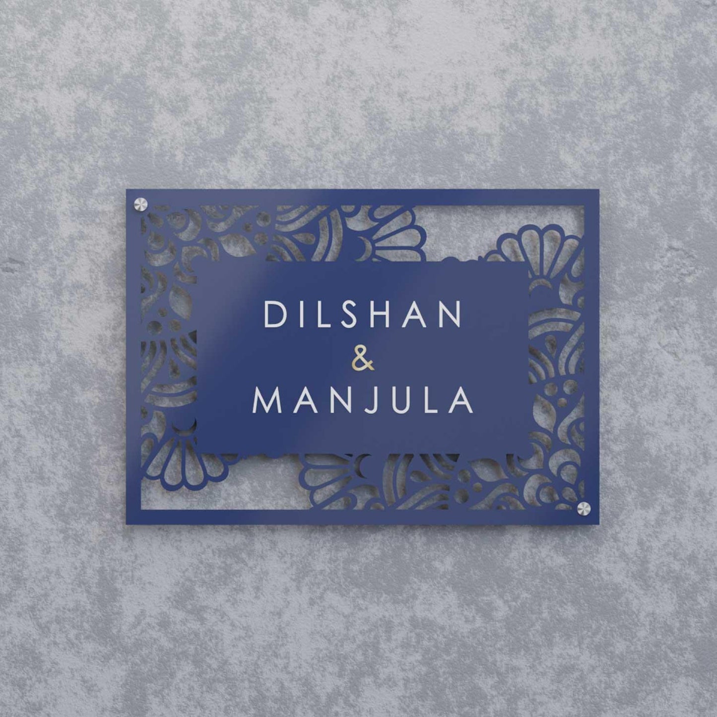 Aafreen - Steel Name Plate - Housenama
