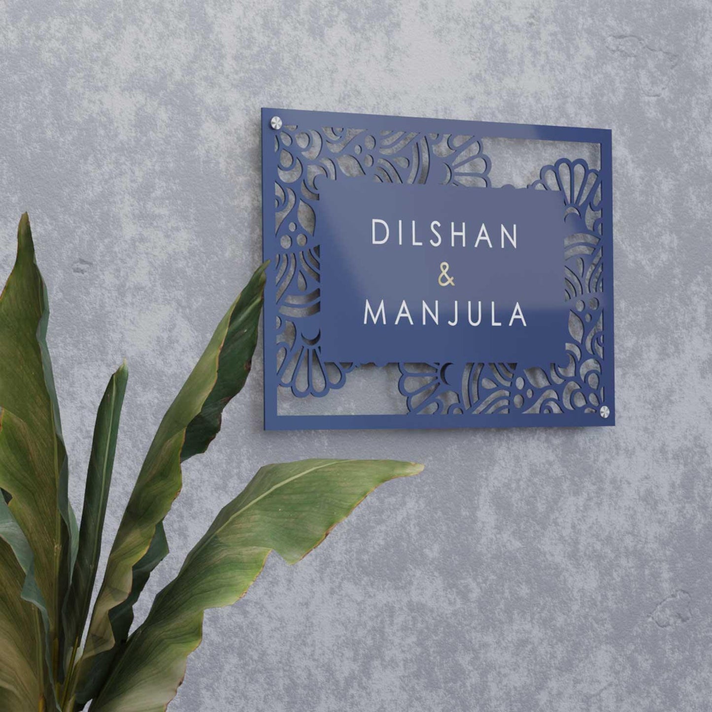 Aafreen - Steel Name Plate - Housenama