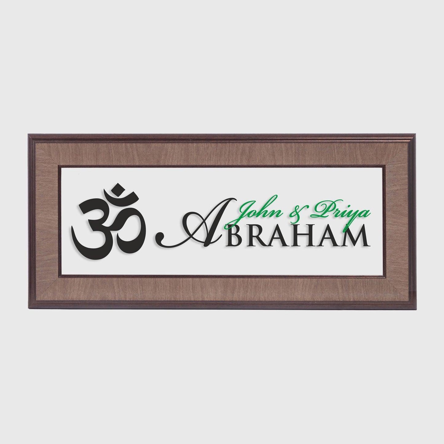 Allegro Name Plate - Om - Housenama