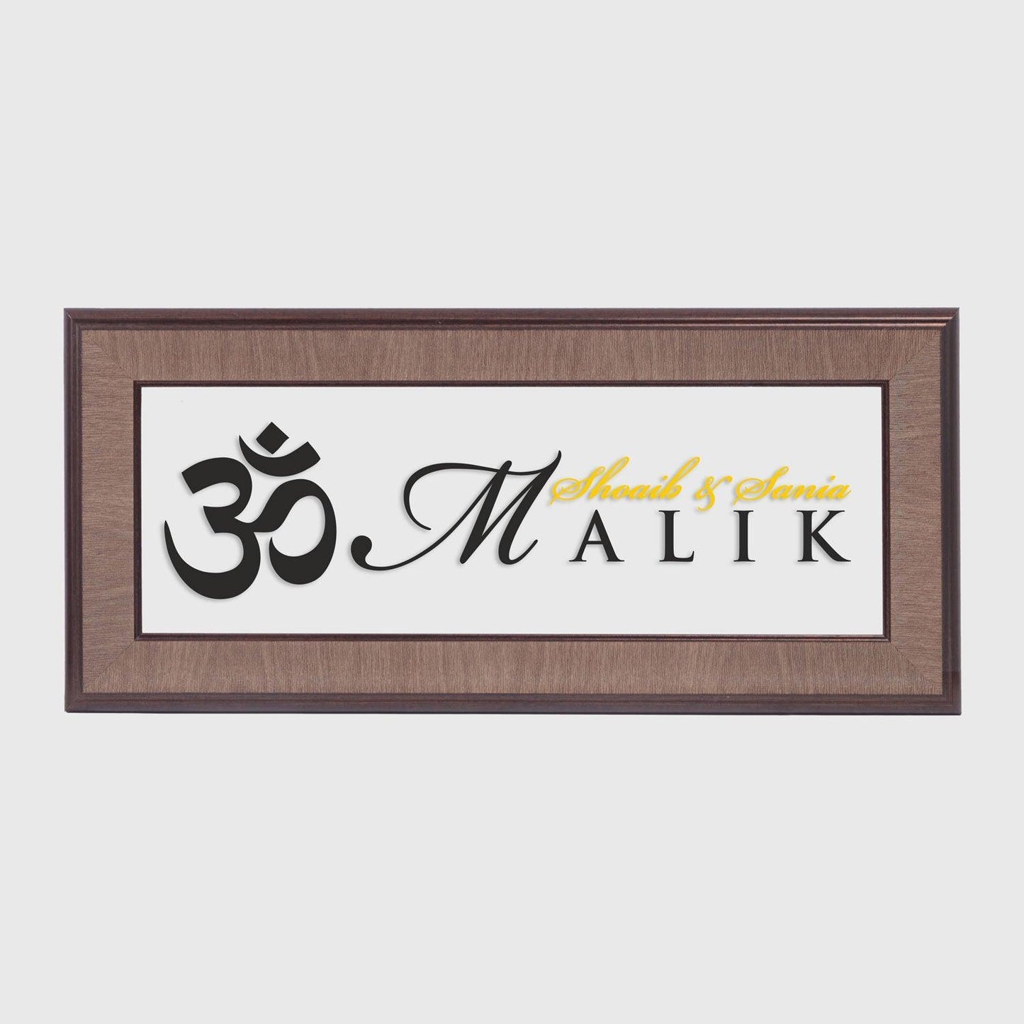 Allegro Name Plate - Om - Housenama