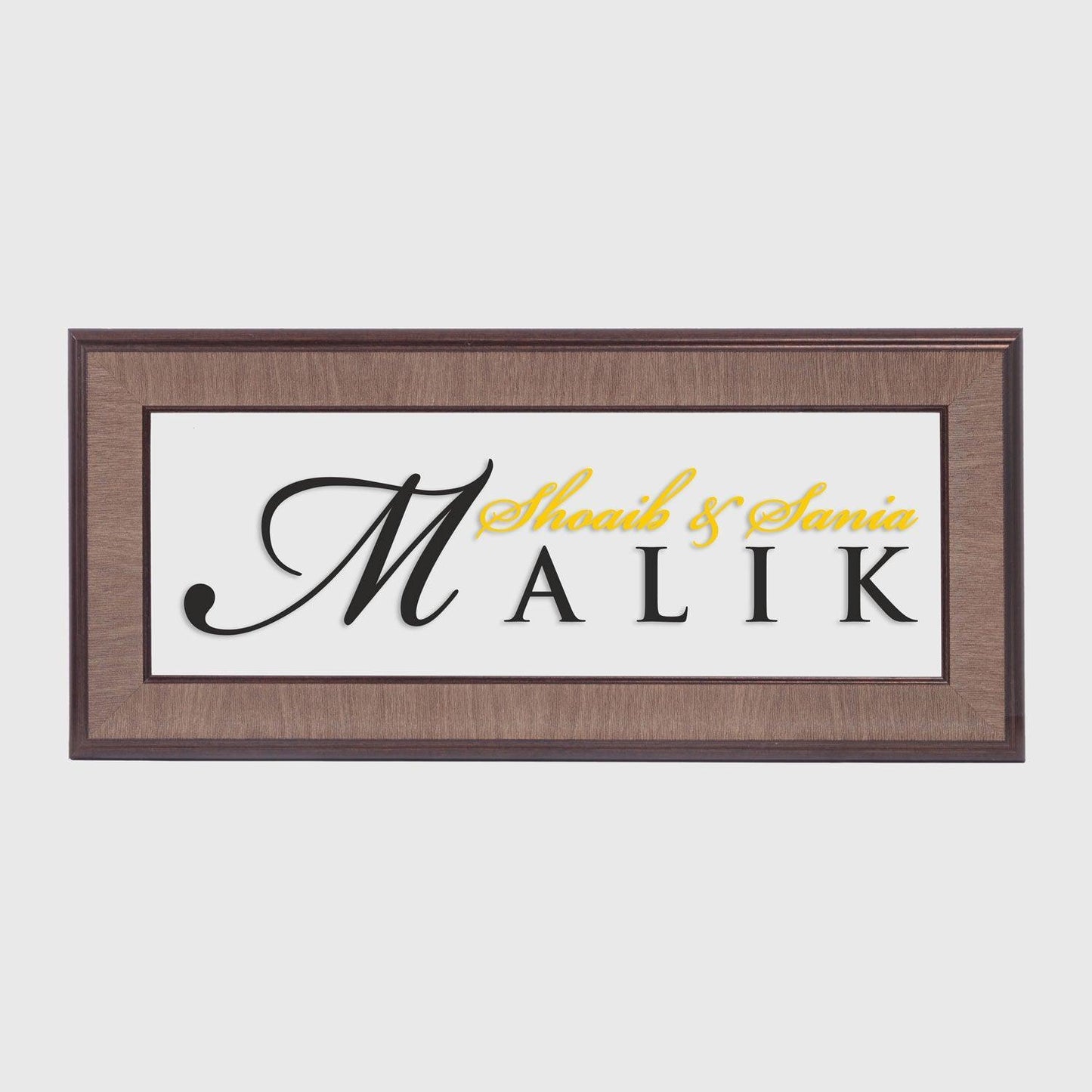 Allegro Name Plate - Rectangle - Housenama