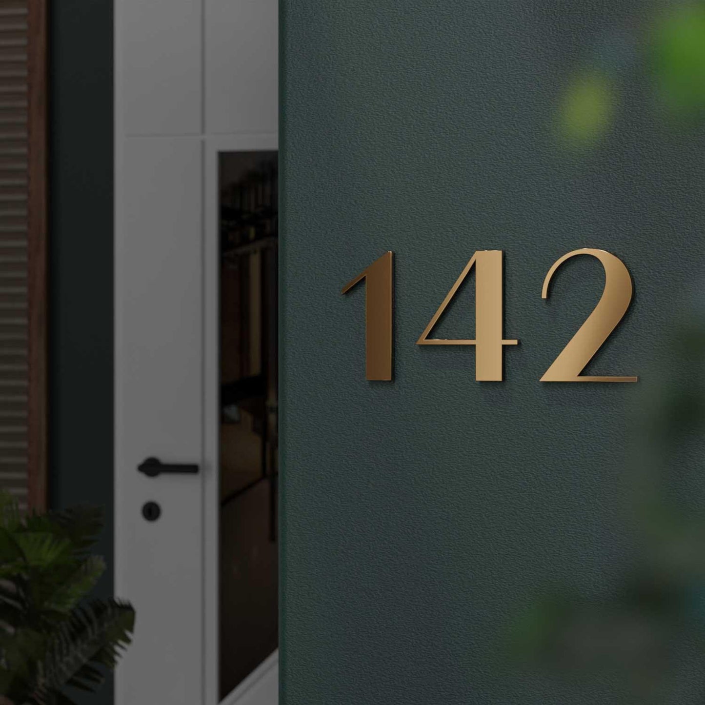 Athens - Bold Brass Door Numbers & Letters - Housenama