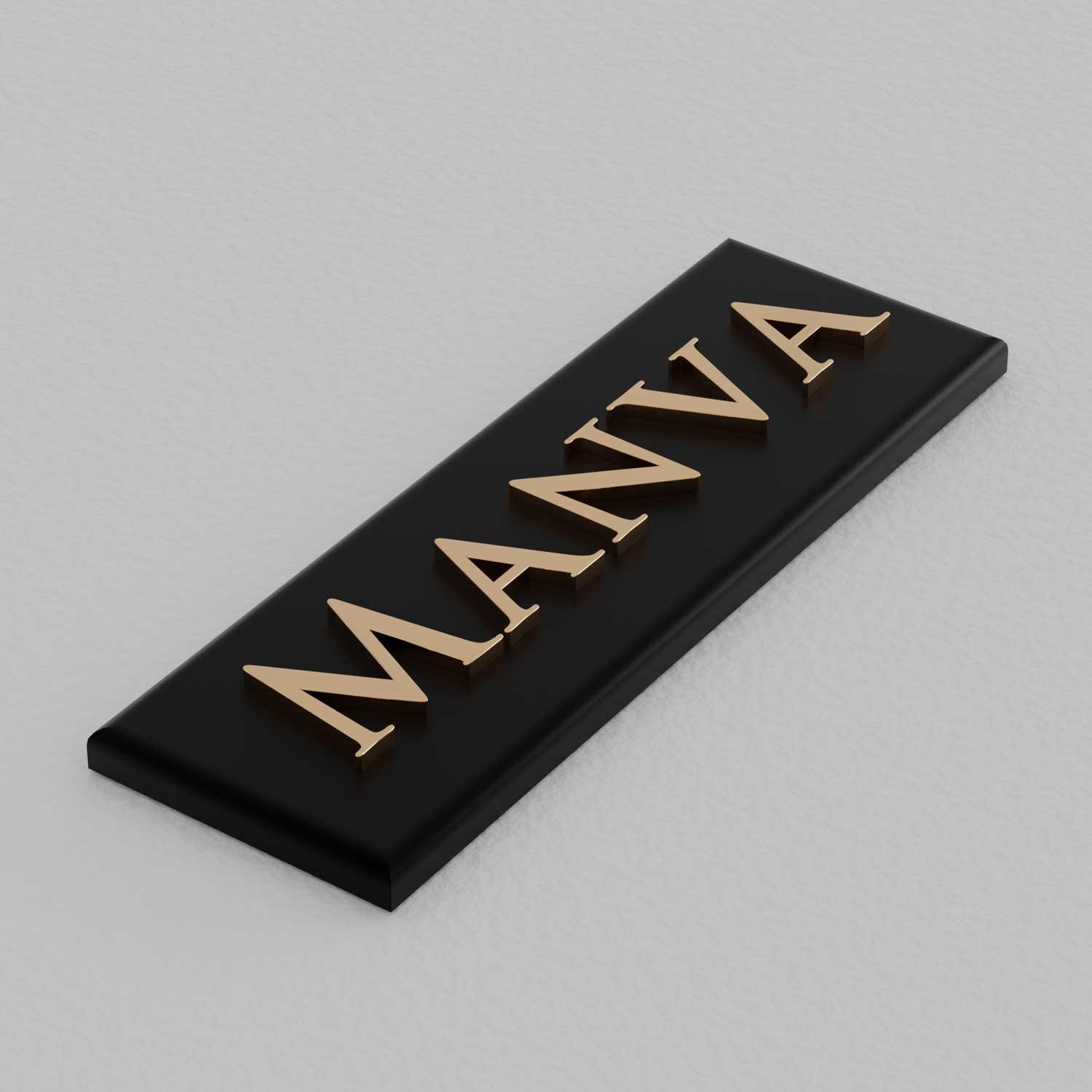 Bellissimo Brass Name Plate - Housenama