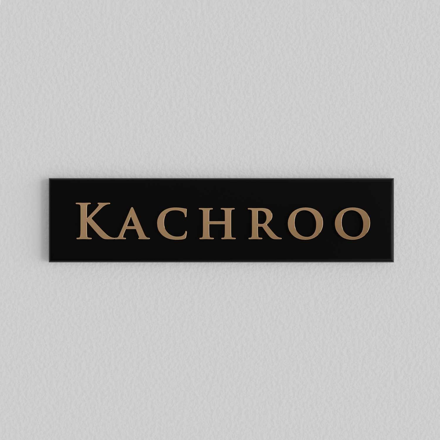 Bellissimo Brass Name Plate - Housenama