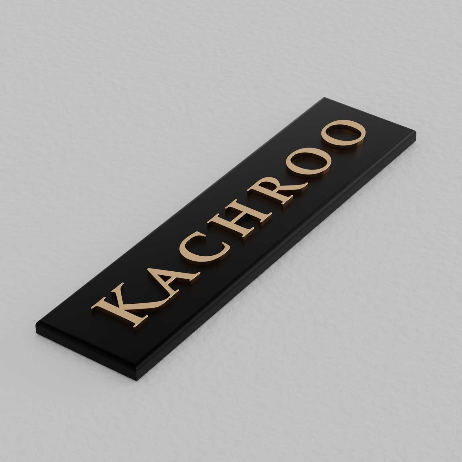 Bellissimo Brass Name Plate - Housenama
