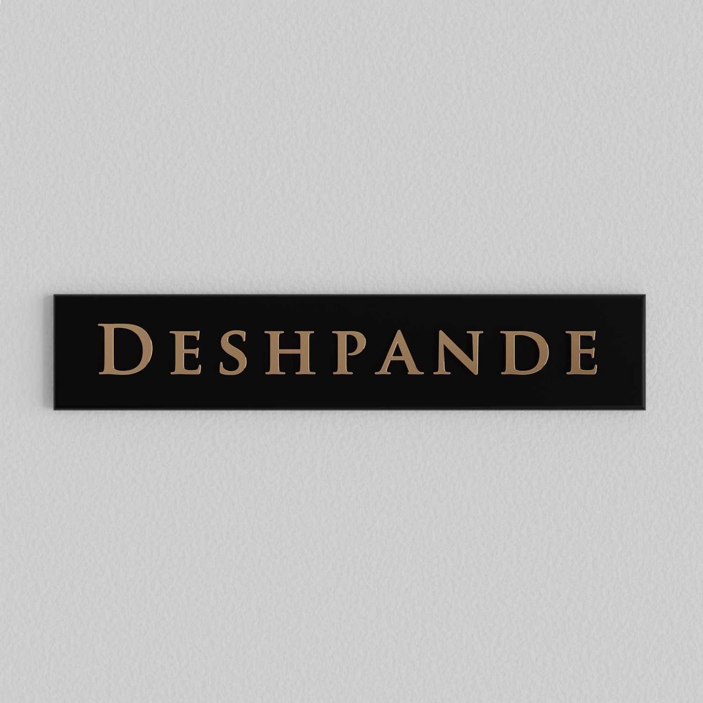 Bellissimo Brass Name Plate - Housenama
