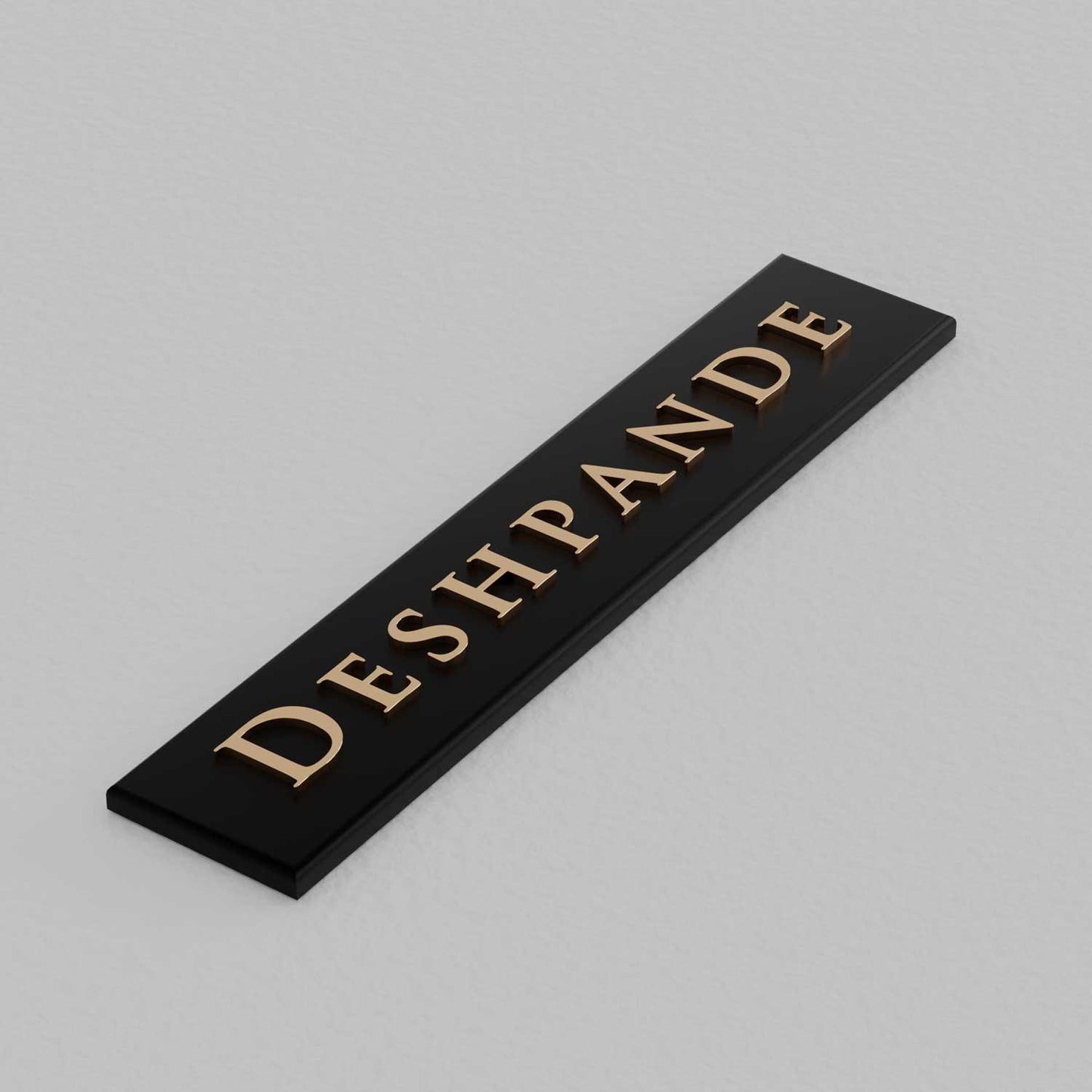 Bellissimo Brass Name Plate - Housenama