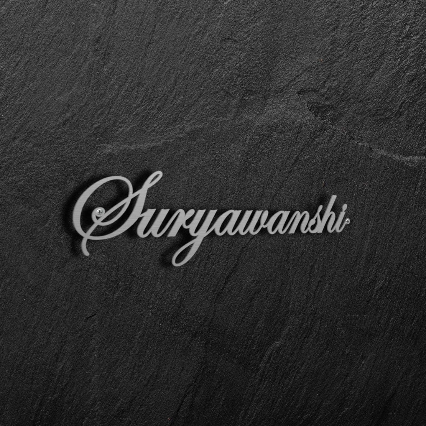 Edwardian - Stainless Steel Name Plate - Housenama