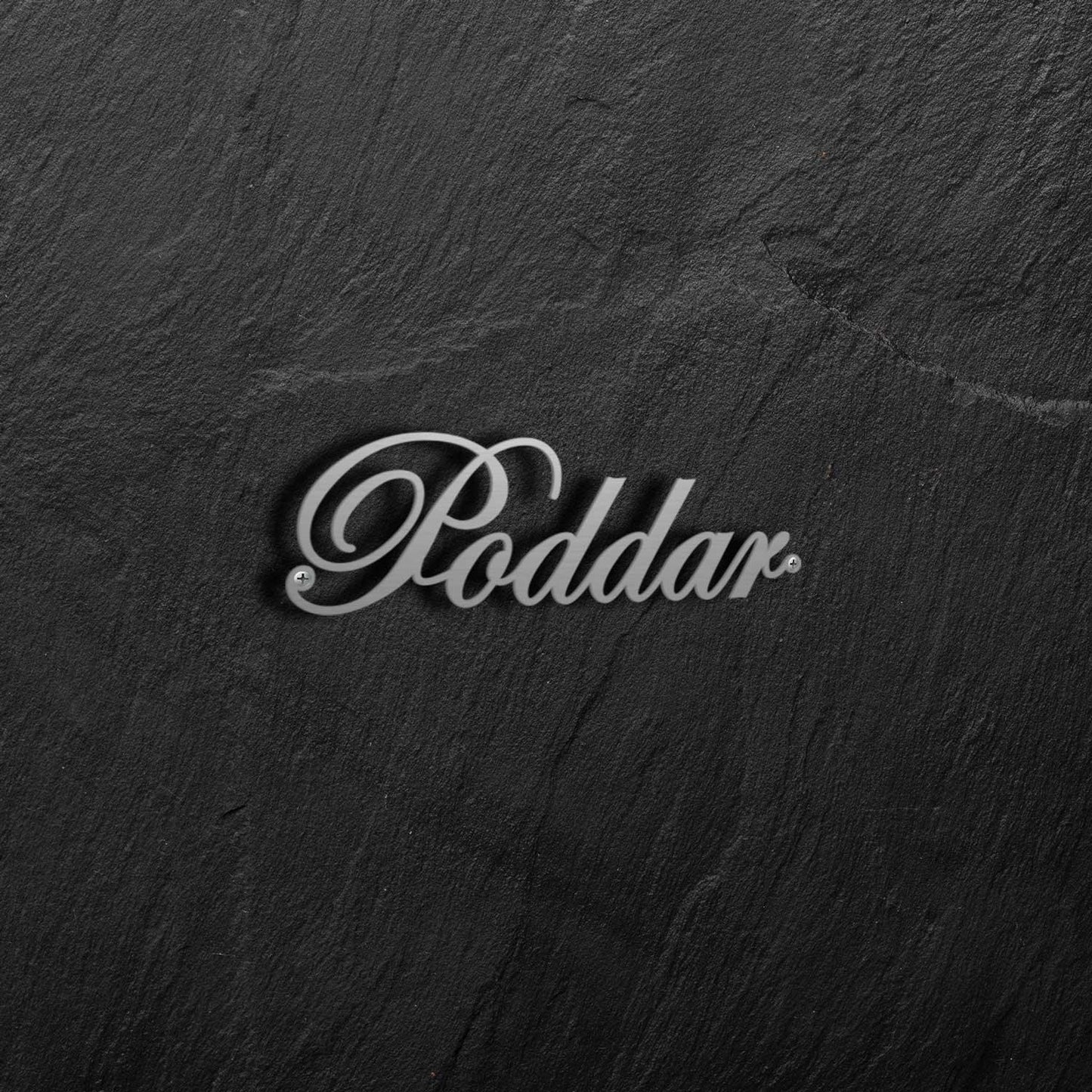 Edwardian - Stainless Steel Name Plate - Housenama
