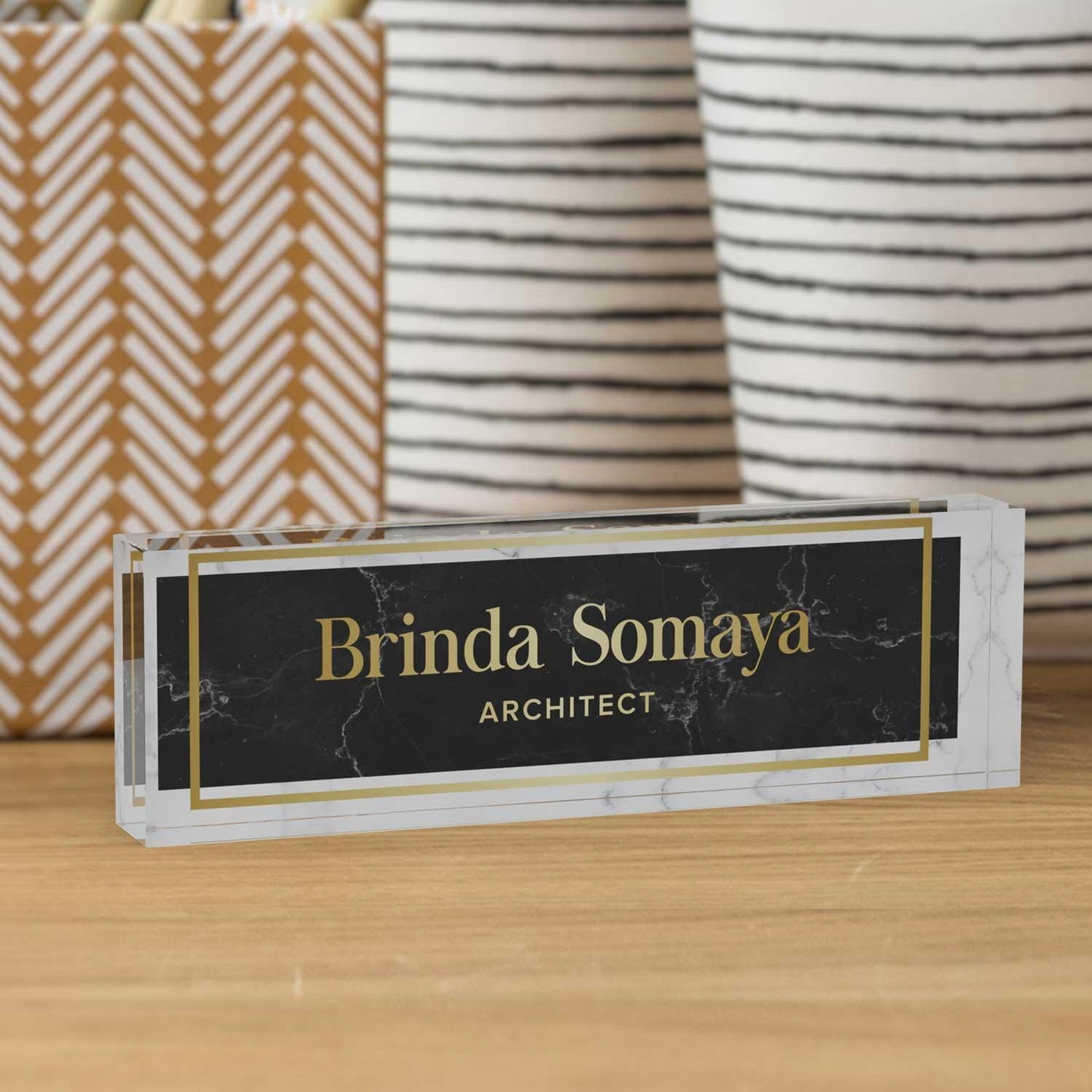 Epithet - Acrylic Desk Name Plate - Housenama