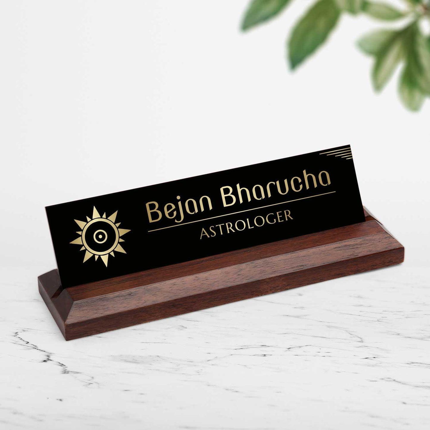 Excelus Office Desk Name Plate - Astrologer - Housenama