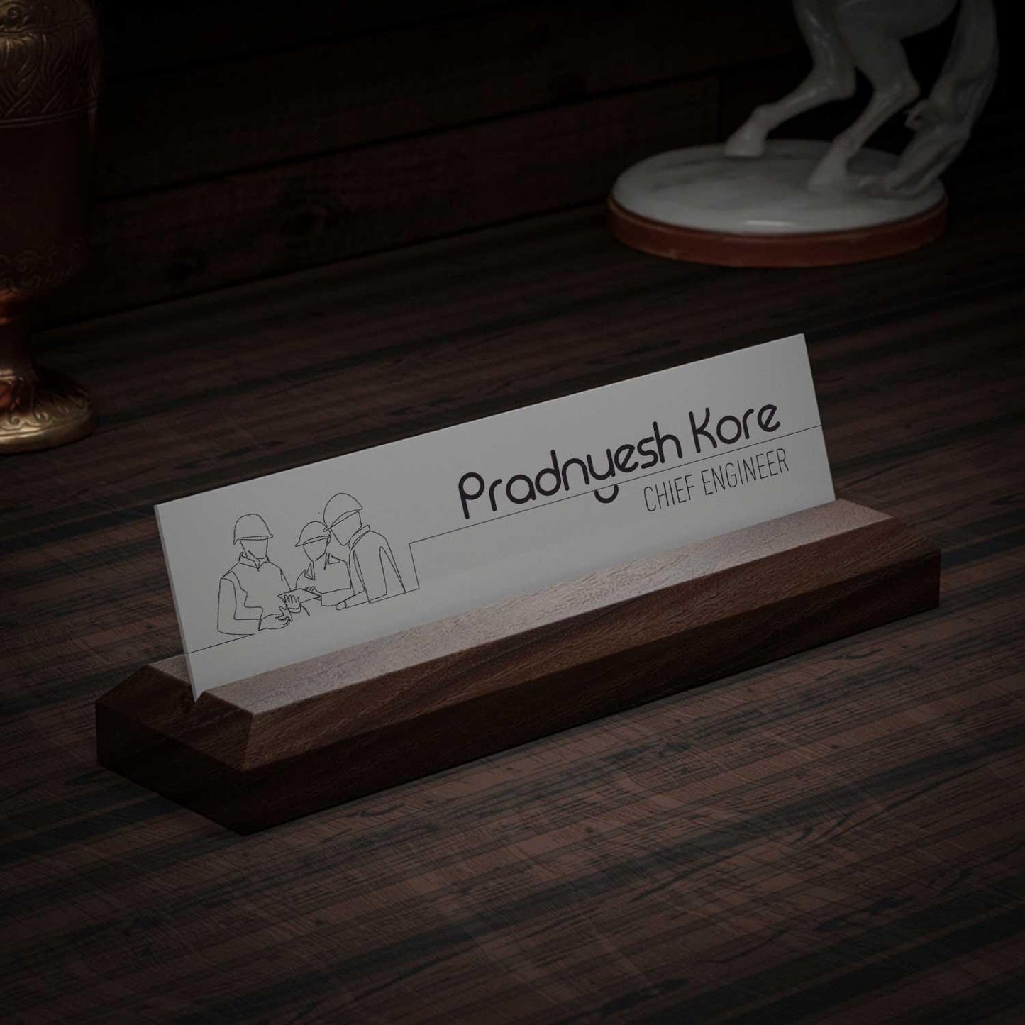 Excelus Office Desk Name Plate - Engineering / Construction - Housenama