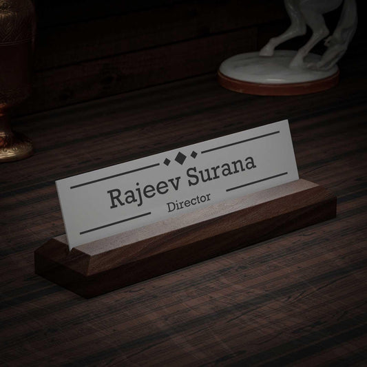 Excelus Office Desk Name Plate - Royale - Housenama
