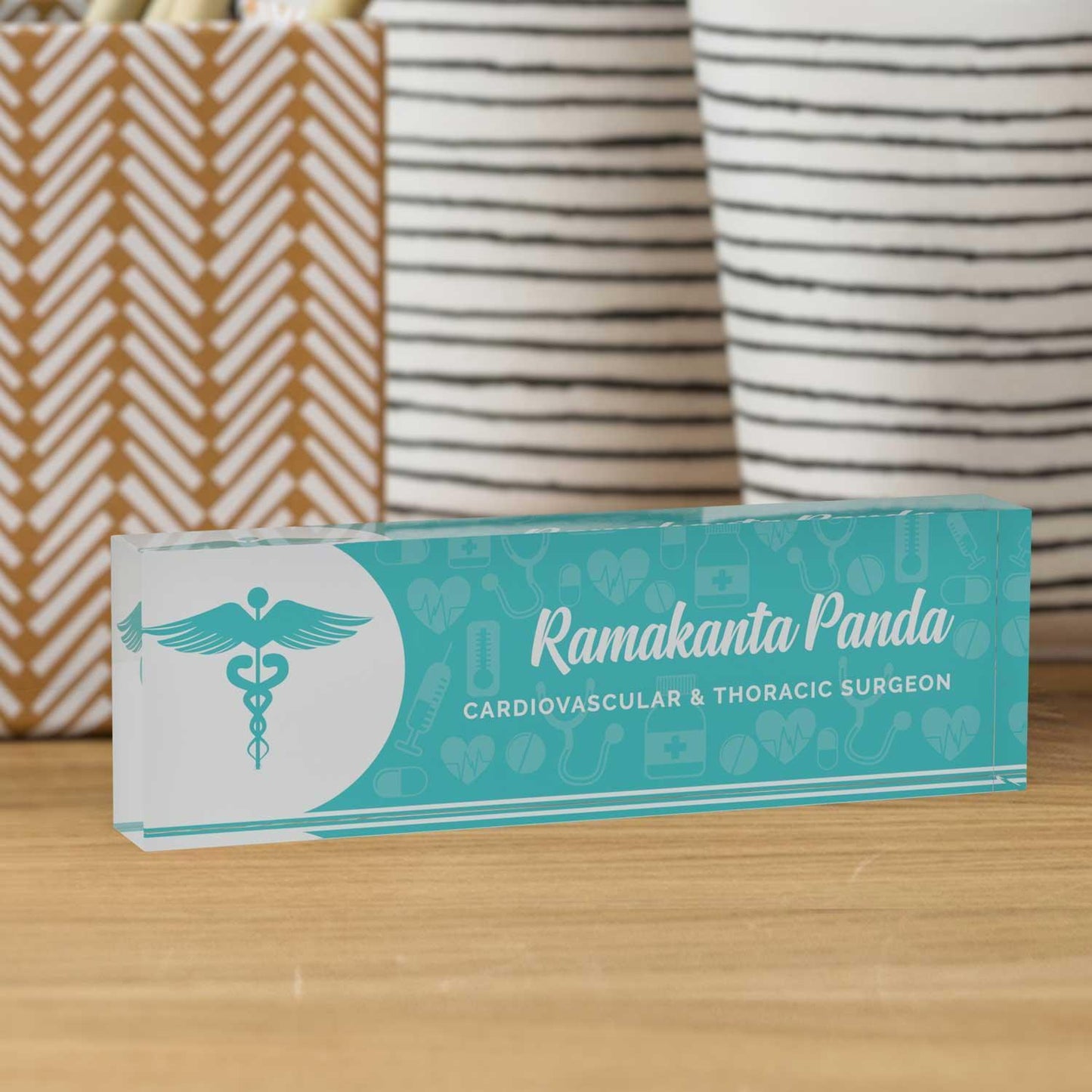 Executive Desk Name Plate for Doctors - Housenama