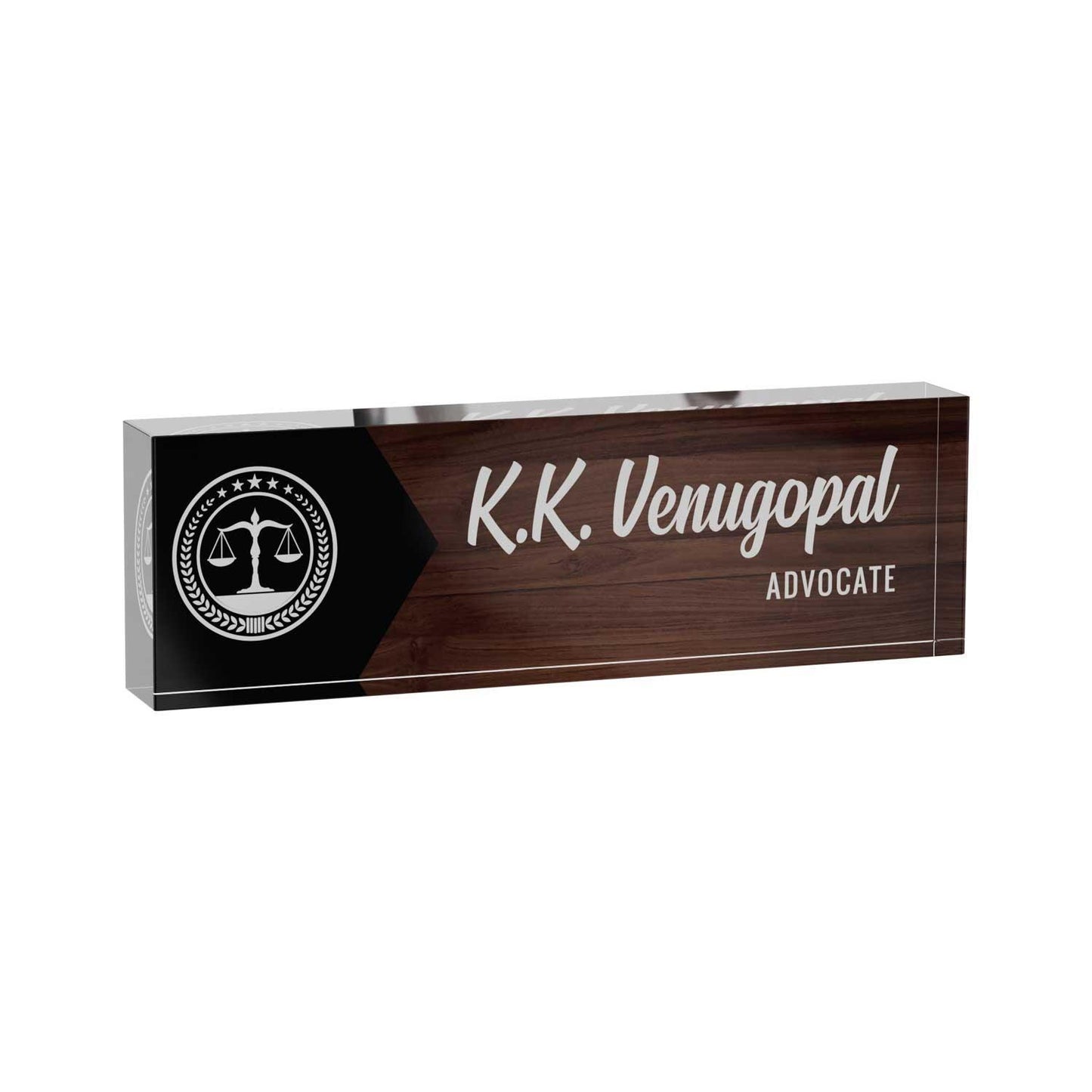 Executive Desk Name Plate for Lawyers - Housenama