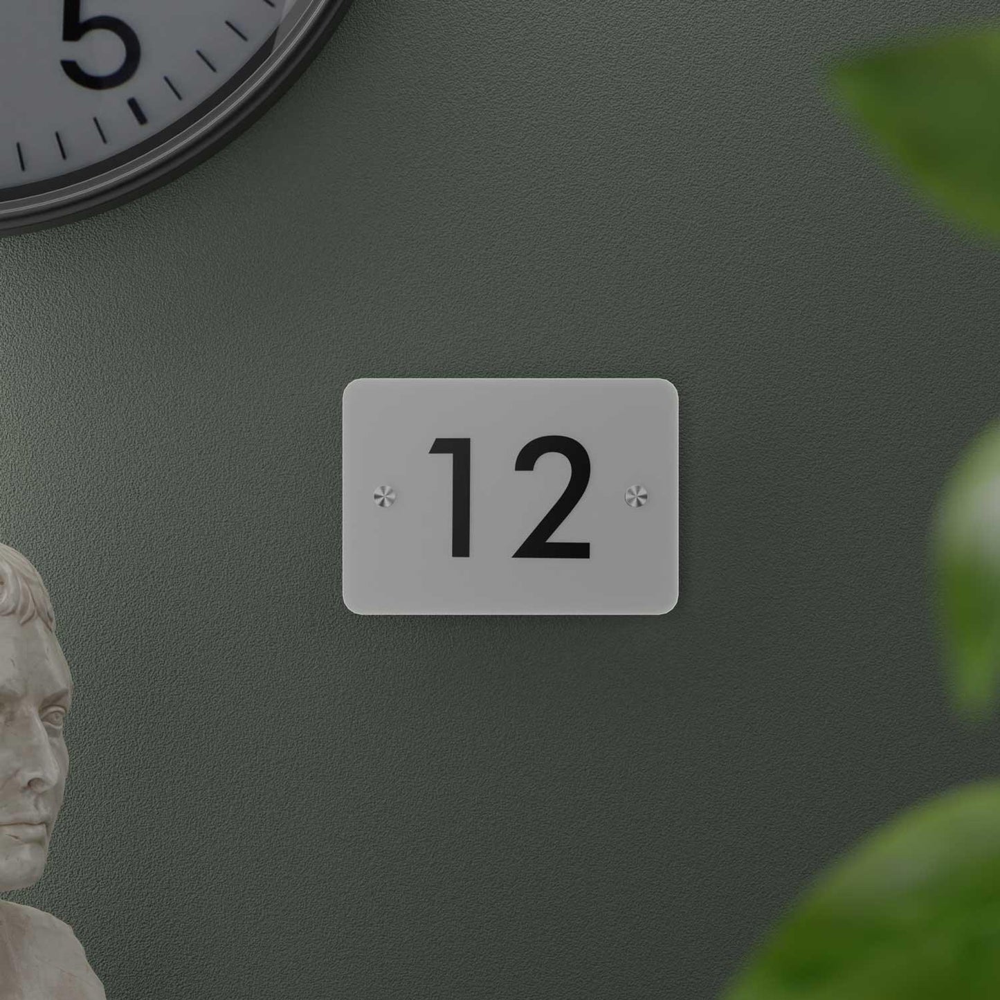 Futura (Frosted White) - Contemporary House Number/Name Sign - Housenama