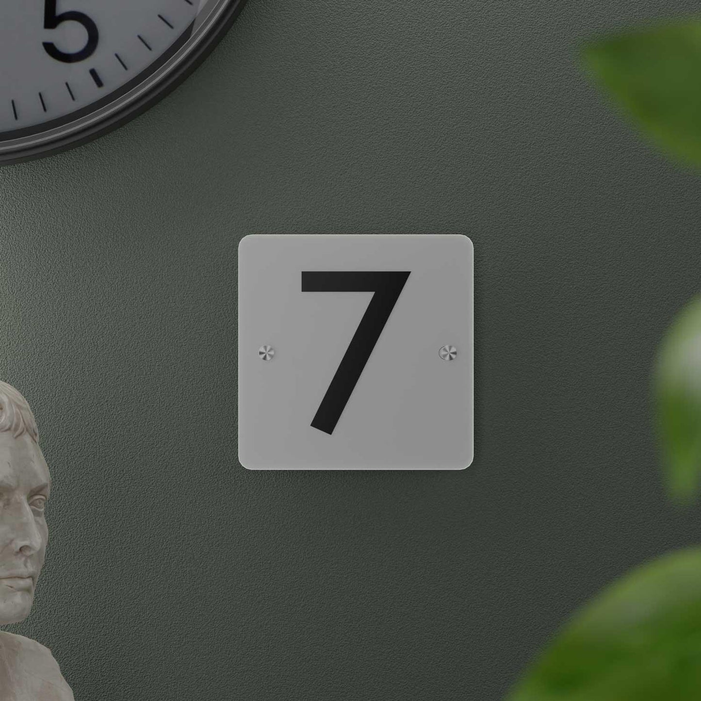 Futura (Frosted White) - Contemporary House Number/Name Sign - Housenama