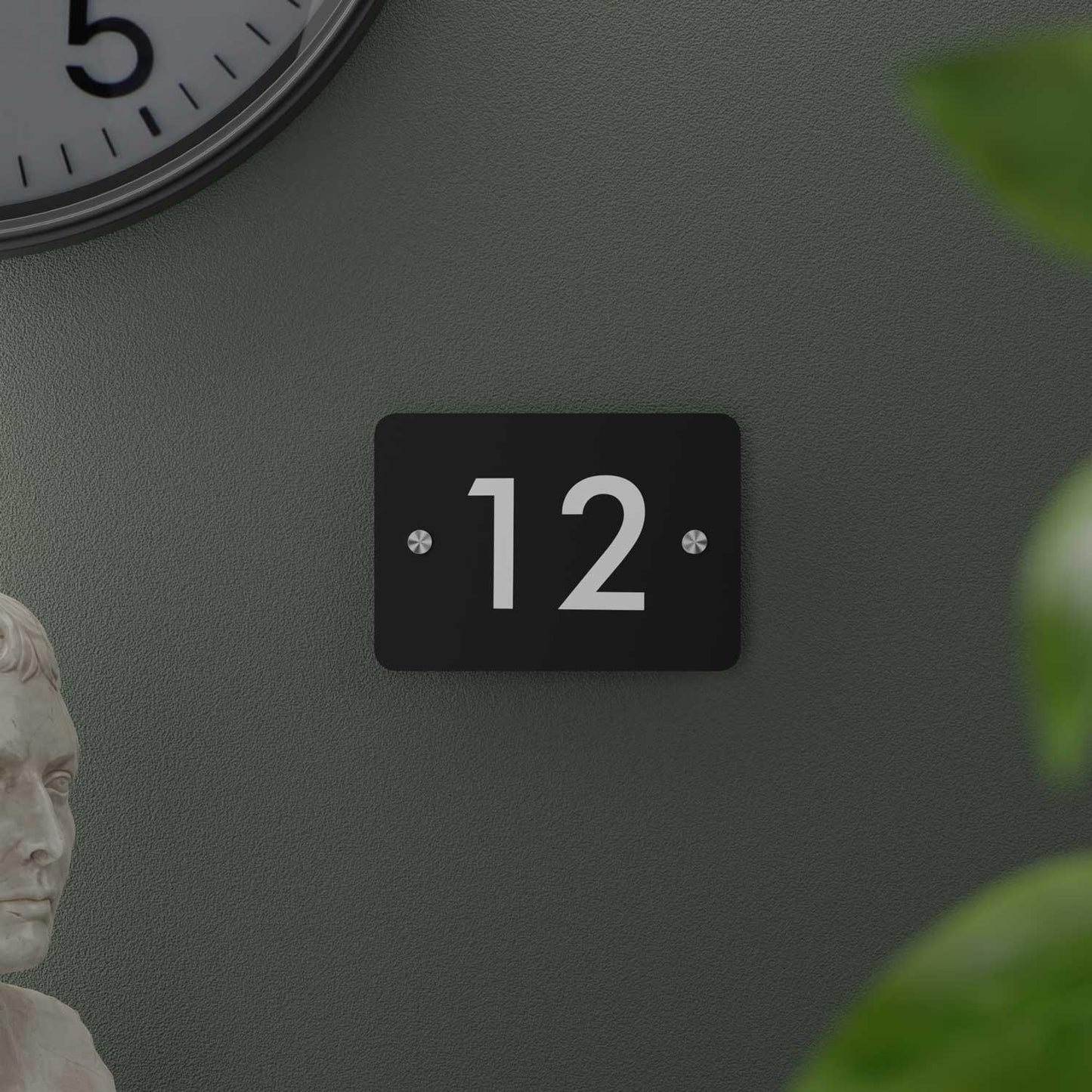 Futura (Matte Black) - Contemporary House Number/Name Sign - Housenama