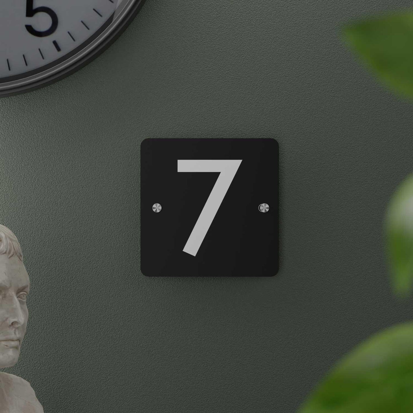 Futura (Matte Black) - Contemporary House Number/Name Sign - Housenama