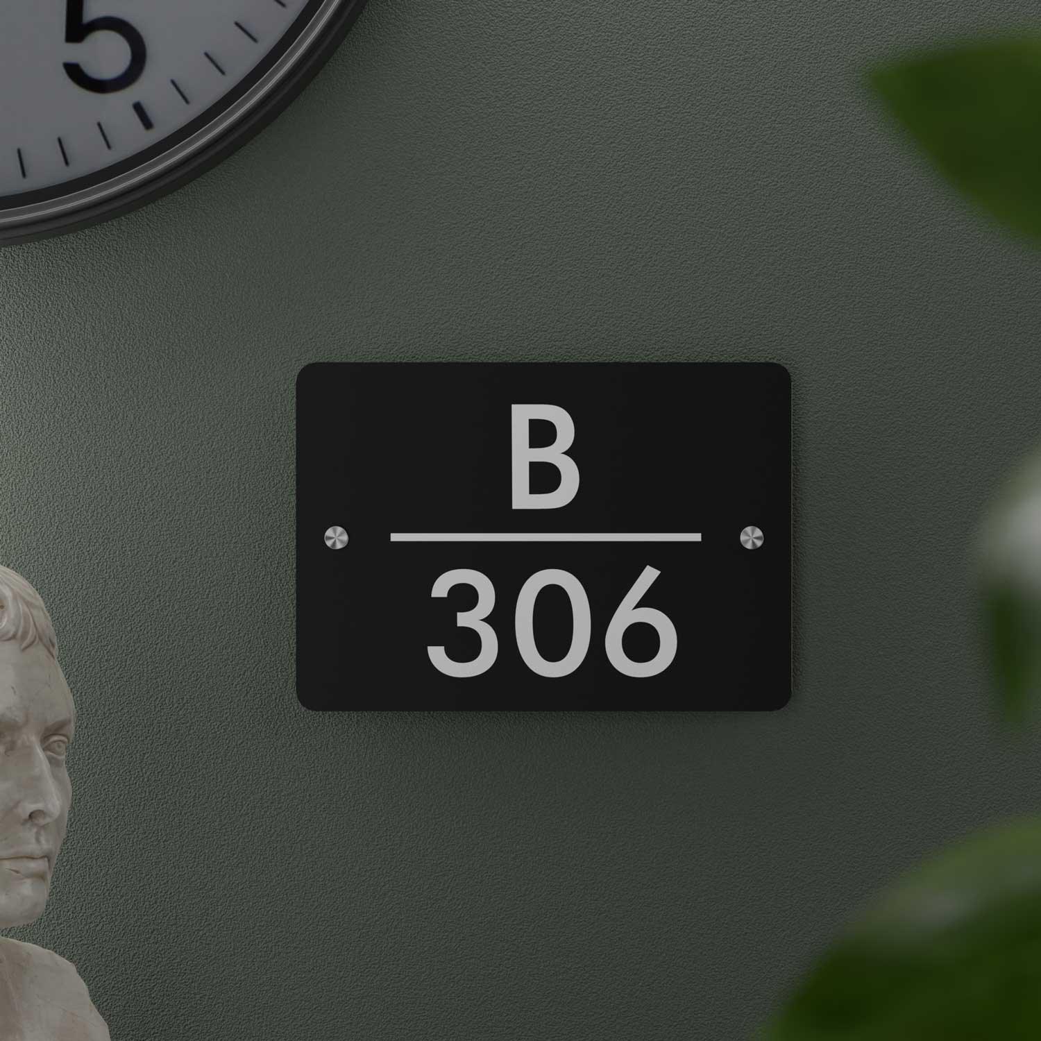Futura (Matte Black) - Contemporary House Number/Name Sign - Housenama