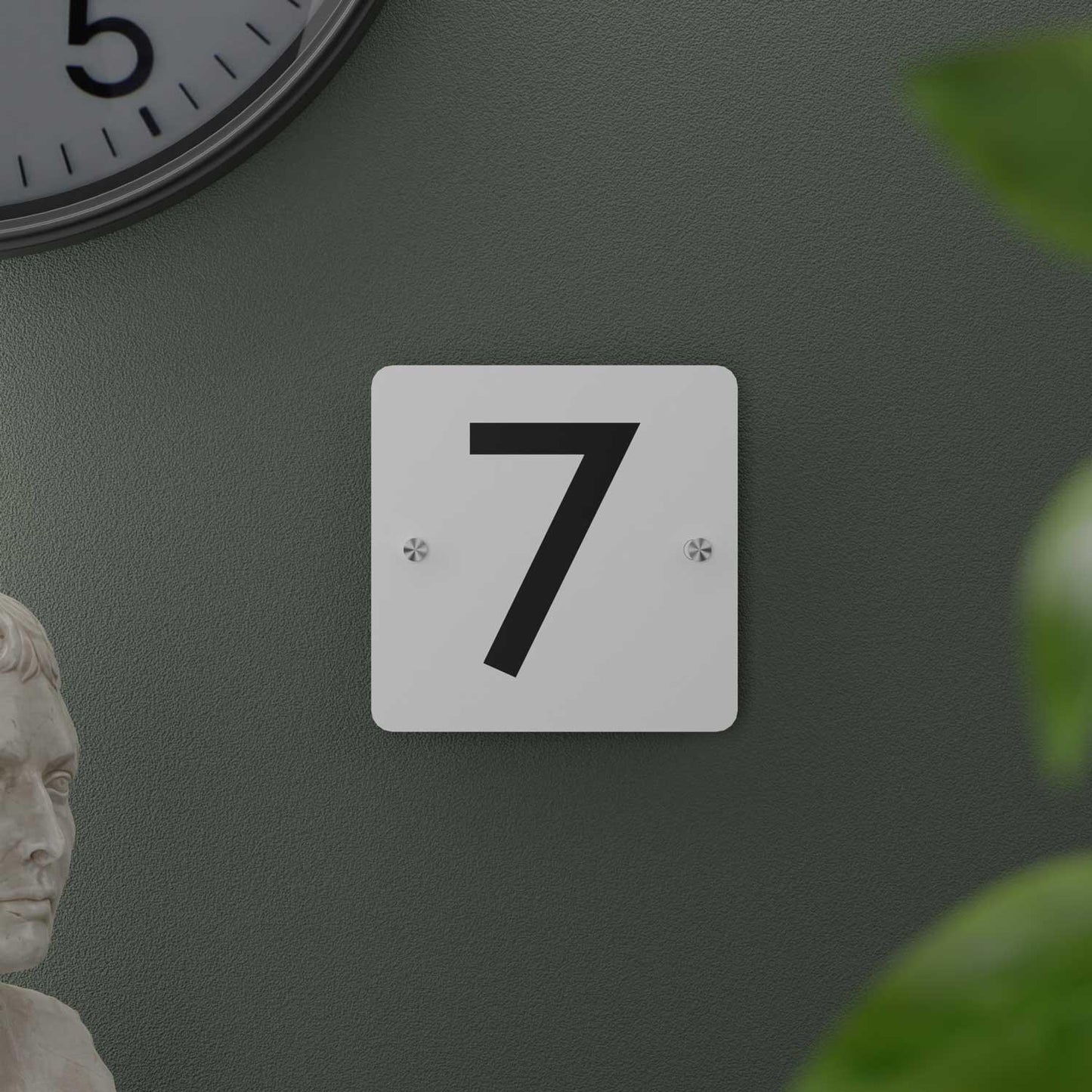 Futura (Matte White) - Contemporary House Number/Name Sign - Housenama