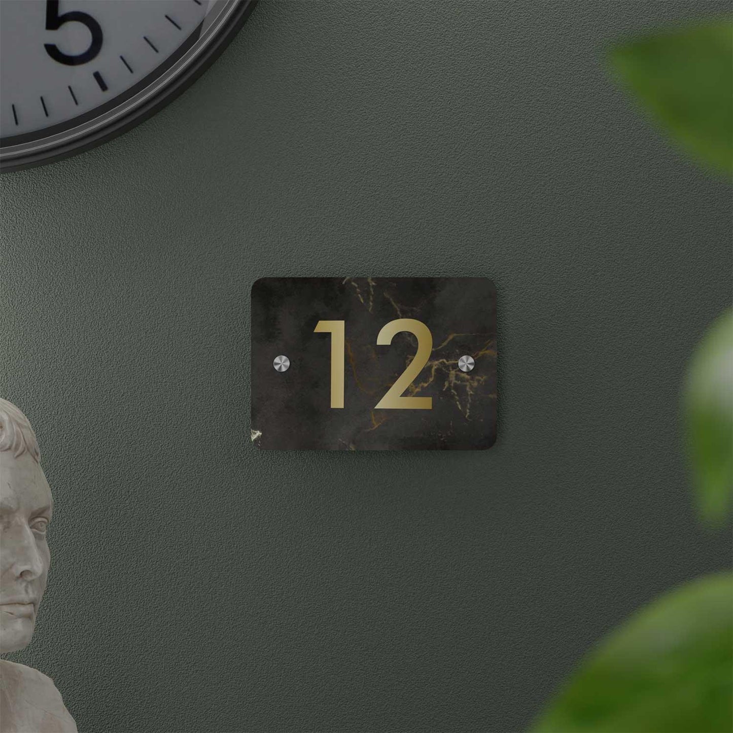 Golden Portoro - Contemporary House Number/Name Sign - Housenama