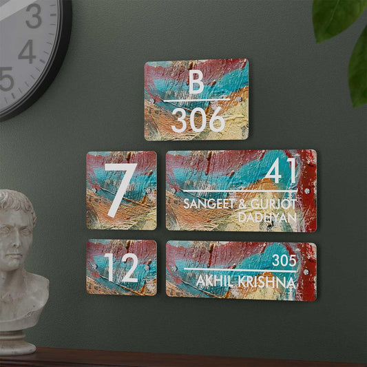 Impasto - Contemporary House Number/Name Sign - Housenama