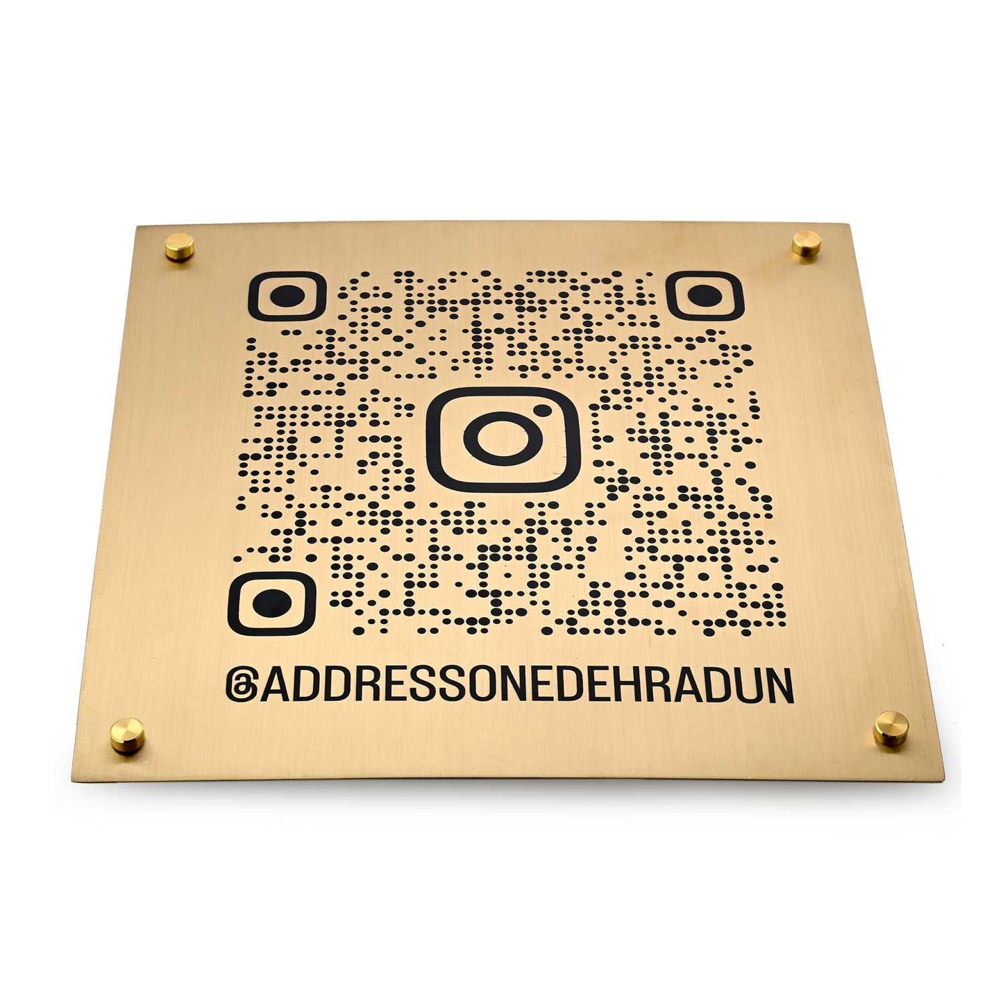 Insta QR Code Brass Sign - Housenama