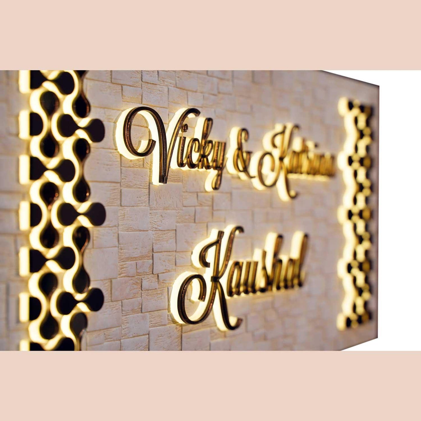 Kaushal - Decorative LED Name Plate - Housenama